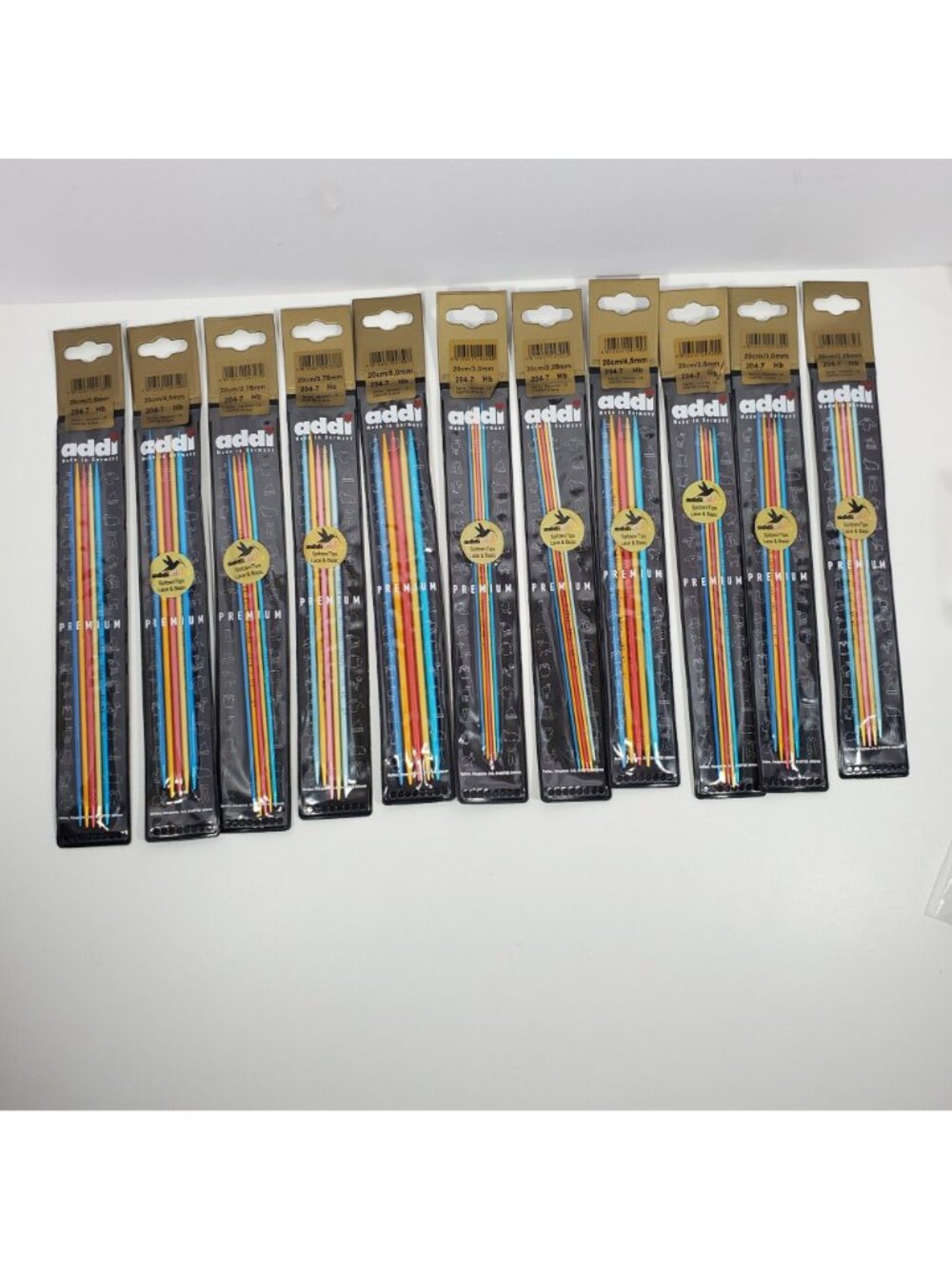 Addi Premium Colibri Double Pointed Knitting Needles 20cm 23cm Lot 13 Sets - Picture 4 of 13